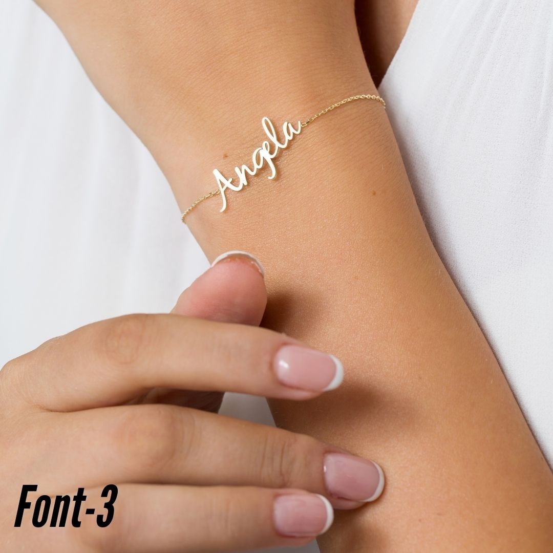 Custom Name Bracelets & Bangles